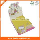 Lovely Cat Printing Slant Paper Cube, 3D Slant Memo Cube