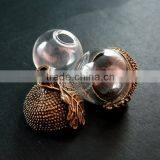 Vintage Style Antiqued Bronze Oak Nut 18mm Glass Dome Set DIY Pendant Charm Supplies 1810380 thumbnail-3