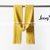 Yellow color acrylic 100% wholesale Asian market scarf