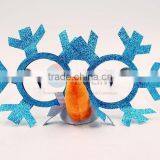 No.1 Yiwu Exporting Commission Agent Wanted Wholesale Snowflake Party Glasses/festival Eye Glasses With Nose thumbnail-1