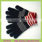 Fashion Winter Woven Logo Warm Knitted Gloves