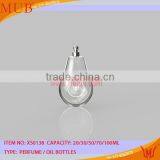 Clear White Bulb Shape Lovely Glass Perfume Bottle thumbnail-1