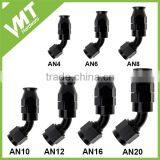 Anodized Aluminum Hydraulic AN12 45 Degree PTFE Hose Ends Fittings thumbnail-3