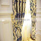 French Style Living Room Embroidered Pleat Blackout Ready Made Curtains With Valance thumbnail-2