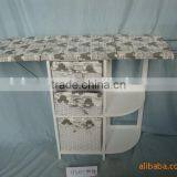 Solid Wood Ironing Board With Drawers thumbnail-3