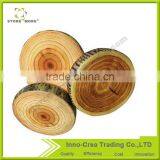New Arrival Wood Design Column Soft Seat Cushion Travel Camping Pillow thumbnail-1