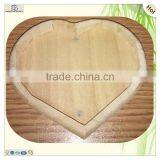 Heart Shape Flip Top Magnetic Catch Wood Box thumbnail-3