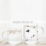 New Design Christmas Gift Polar Pattern Glass Polar Bear Penguin Cup thumbnail-1