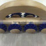 High Quality 8 Wooden Roller Rolling Ball Wheel Massager Slimming Care Fitness Massage Tool thumbnail-2