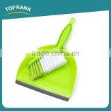 Toprank Household Durable Kitchen Cleaning Plastic Mini Hand Dustpan Broom Set With Small Cleaning Brush thumbnail-1