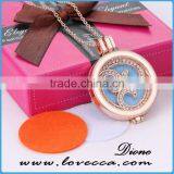 Fashion Aromatherapy Locket Necklace Essential Oil Diffuser Pendant Necklace thumbnail-1