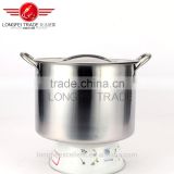 big capacity uesful high grade stainless steel soup pot set/cooking pot
