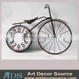 Rustic Black Bycycle Handmade Metal Wall Clock thumbnail-1