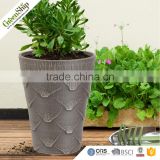Unique Design Hydroponics Tall Round Decoration Flower Pot with self watering system