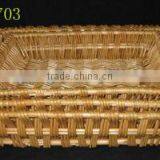 Rectangular Wicker Tray With Handle thumbnail-1