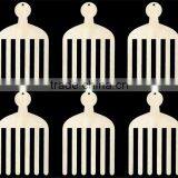 Hot Sell 1 Dozen 3 Inch Tall Ribbon Shapes WITH HOLE Natural Wood Cutout Made in China thumbnail-1