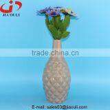 2016 Home Decor Pineapple Surface Grey Ceramic Tall Vase thumbnail-2