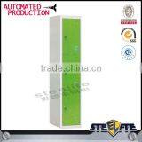 Cloth and Shoe Cabinet 3 Door Personal Small Metal Locker thumbnail-6