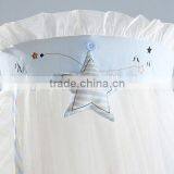 Elegant Beige and Grey Soft Mosquito Net With Bow Bed Crown for Baby Crib BF11-08023b thumbnail-5