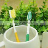 Rubber Handle Small Head Natural Bristle Child Toothbrush thumbnail-2