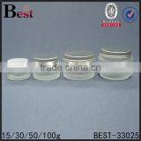 15/30/50/100g Clear Glass Cream Jar Round Shape Glass Jar for Face Cream thumbnail-3