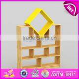 Best Design Combination Colorful Bedroom Furniture Wooden Kids Storage Shelves W08C198 thumbnail-4