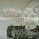 White Marble Fireplace thumbnail-1