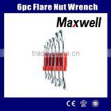 6pc Flare Nut Wrench