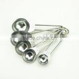 42135 Wire Handles Stainless Steel Nesting Measuring Cups and Spoons Set thumbnail-2