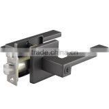 Round Stainless Steel Square Lever Handle Door Lock for Hotel and Home thumbnail-3