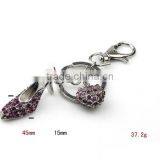 Wholesale Heart Shaped Metal Keyring Rhinestone Key Chain KY07-0006 thumbnail-5