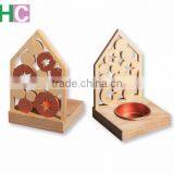 2016 MDF Carved Candle Holders for Christmas thumbnail-3