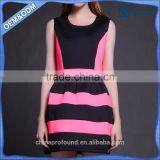 New Design Lady Women's Dresses Latest Fashion Dresses For Ladies Contrast Color Style thumbnail-1
