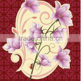 Super Soft 3D Floral & Plant Screen Stamped Micro Plush Mink Royal Blanket