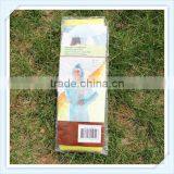 Cheap PE Disposable Semitransparent Yellow Disposable Raincoat thumbnail-3