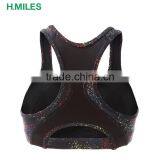 Sexy Plain Ladies High Resilience Padded Fitness Sports Bra for Women thumbnail-2