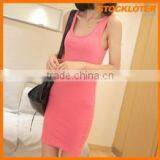 Surplus Ladies Beautiful Cotton Long Vest Stocklot thumbnail-1