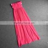 GZY 2015 Pure Colors Off-shoulder Dress Long Summer thumbnail-4