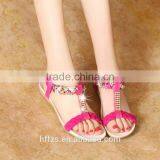 HFR-YS27 2015 Summer New Bohemian Sandals Flat T-strap Sandals for Women thumbnail-1