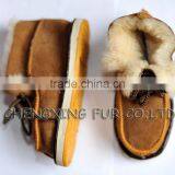 CX-SHOES-03B Genuine Sheepskin Leather Baby Shoes thumbnail-1