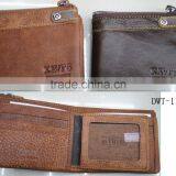 Fashion Golden Supplier Latest Man Real Leather Fold Wallet thumbnail-1