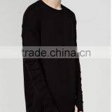 2016 Summer Long Sleeve t Shirt Extended t Shirt Sport Hip Hop Oversized t Shirt Streetwear Loose Tee Shirt thumbnail-5