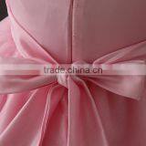 Summer Frock Designs Pictures Baby Girls One-piece Party Dresses Sleeveless Puffy Applique Pink Flower Shiny Performance Dress thumbnail-6