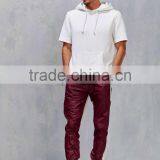 Mens Red and Grey Stitching Custom Jogger Sweatpants thumbnail-3