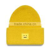 Latest Design Custom Embroidery Logo Unisex Cotton Knit Beanie Hat thumbnail-2