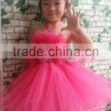 New Wholesale Custom Made Baby Girls Handmade Tutu Dress for Girls thumbnail-2