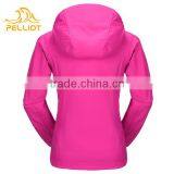 2017 Hot Sell OEM New Design Outdoor Women Hooded Softshell Jacket With Function thumbnail-2