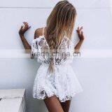 Runwaylover 099 New Style 2017 Ladies Sexy Deep V-Neck Lace Transparent Playsuits thumbnail-6