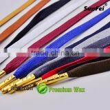 High Quality 10mm Wax Cotton Leather Shoelaces Perfect To Pair With Any Leather Sneakers To Give It A Luxurious Pop - Light Gray thumbnail-5