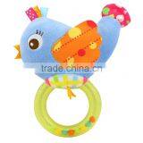 Colourful Circle Baby Plastic Ring Rattle Insert Teether Toy For Gift thumbnail-4
